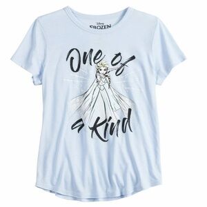 Light Blue Kids T-Shirt Disney frozen else top large new
